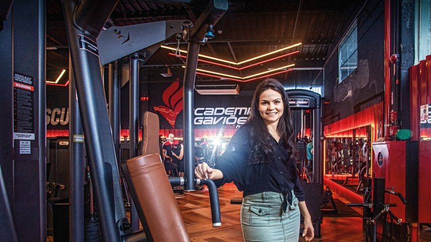 Priscila Aguiar, CEO da Gaviões: Quando aparece um problema, a gente pensa: como isso seria com 10, 50 ou 100 academias? Essa forma de pensar acelerou muito os nossos processos (Foto: Leandro Fonseca/Exame)