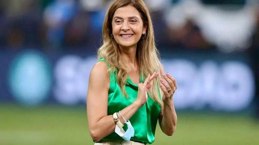 A presidente do Palmeiras, Leila Pereira, única mulher à frente de um time que disputa a Copa do Mundo de Clubes (Foto: @leilapereira no Instagram)