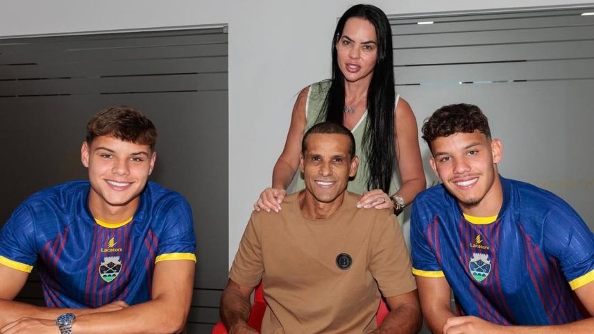 Time português anuncia contratação de Isaque e João Vitor, filhos de Rivaldo (Foto: Divulgação/Chaves)