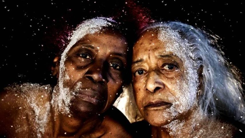 As atrizes Dirce Thomaz e Cleide Queiroz (Foto: Leonardo Cenedeze/Divulgação)