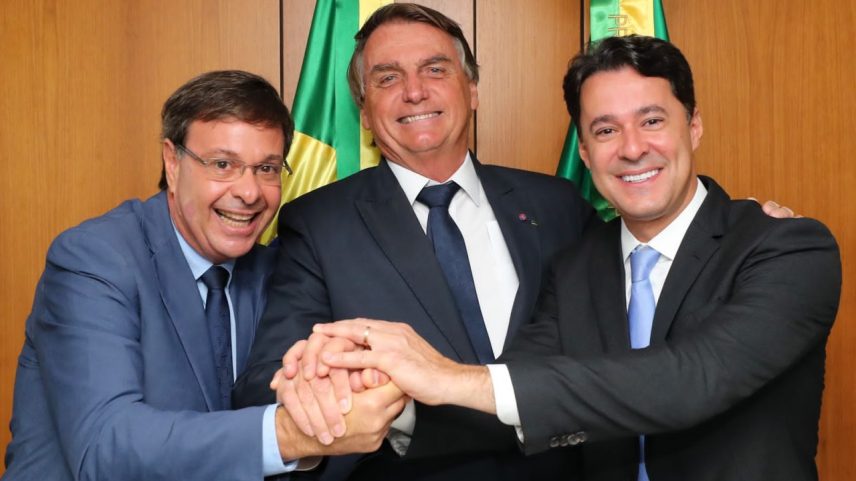 Gilson Machado, Jair Bolsonaro e Anderson Ferreira (Foto: PL/Divulgação)