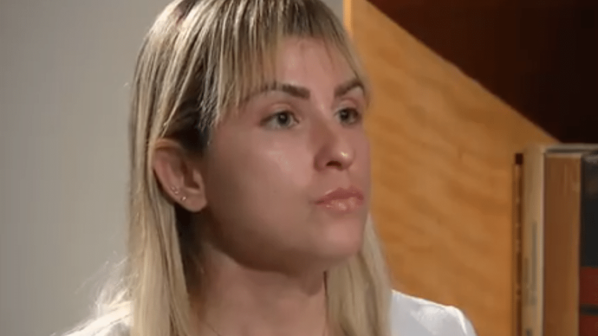 Sari Mariana Gaspar Corte Real, em entrevista ao Fantástico (Foto: Reprodução/Globo)