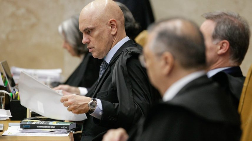 Ministro Alexandre de Moraes durante sessão do STF (Foto: Victor Piemonte/STF/26-06-2025)