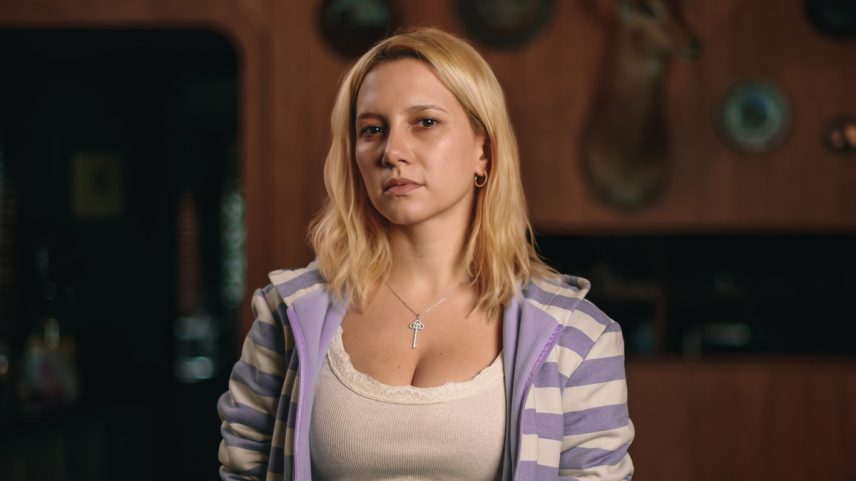 Lorena Comparato como Elize Matsunaga em novo filme (Foto: Divulgação)