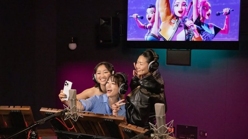 As atrizes que dublam as personagens de 'KPop Demon Hunters': Young Yoo, Arden Cho e May Hong (Foto: Divulgação/Netflix)