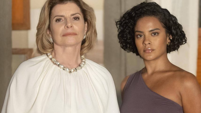 Debora Bloch e Bella Campos interpretam Odete Roiman e Maria de Fátima em 'Vale Tudo' (Foto: Angélica Goudinho/Globo)