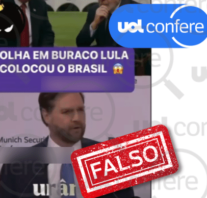 Dublagem falsa atribui a J.D. Vance declaração sobre urânio do Brasil ao Irã