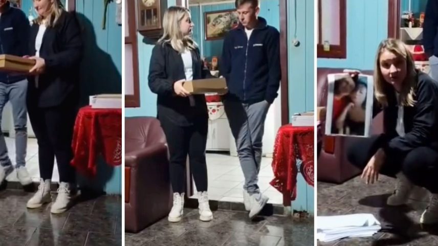 Natália transformou o "chá revelação" do bebê do casal em um anúncio público da traição de Rafael (Foto: Reprodução)