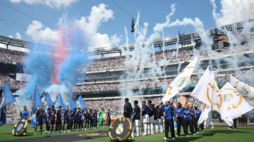 PSG 4 x 0 Atlético de Madrid, no Rose Bowl, detém o recorde de público no Mundial até aqui: 80.619 torcedores (Foto: Instagram / @fifaclubworldclub)