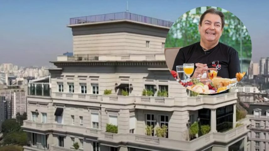 Cobertura de luxo de Faustão no Jardim Europa está à venda por R$ 120 milhões (Foto: Reprodução/TV Globo)