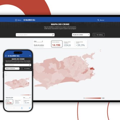 Consulte o mapa do crime e descubra a segurança do seu bairro com o GLOBO