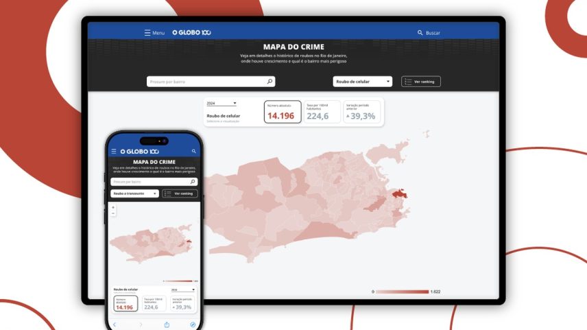 Mapa do Crime: ferramenta do GLOBO (Foto: Editoria de Arte)