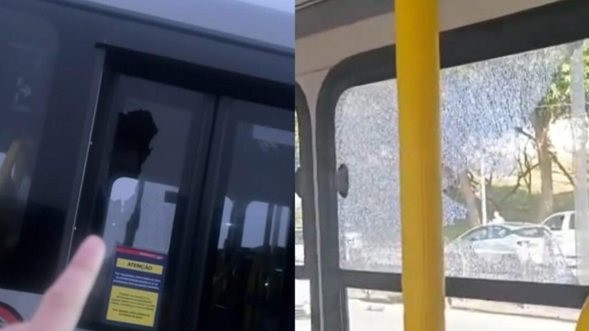 35 ônibus foram vandalizados ontem na cidade de São Paulo (Foto: TV Globo/Reprodução)
