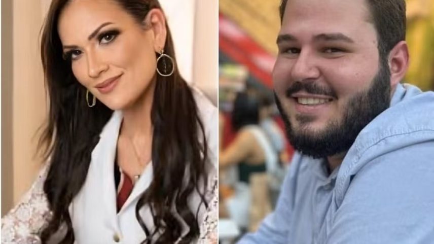 A médica Sabrina Mello e o marido Gabriel Tacca; ele foi preso por suspeita de encomendar a morte do suposto amante dela (Foto: Reprodução)