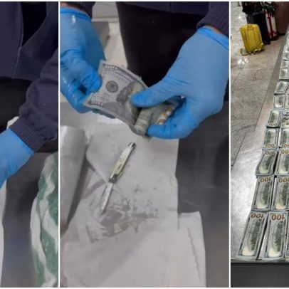 Mais de 200 mil dólares são encontrados em frascos de xampu no aeroporto