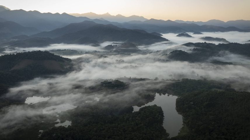 Reserva Ecológica de Guapiaçu, no Rio de Janeiro, composta por florestas de mata atlântica (Foto: Bruno Santos - 26.jun.2024/Folhapress)