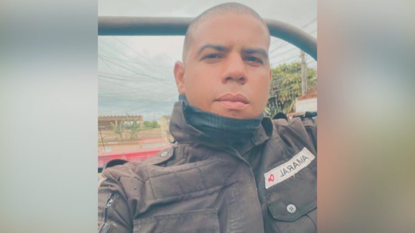 Sargento Thiago do Amaral Lacerda morreu após ser baleado na Linha Vermelha (Foto: Instagram/Reprodução)