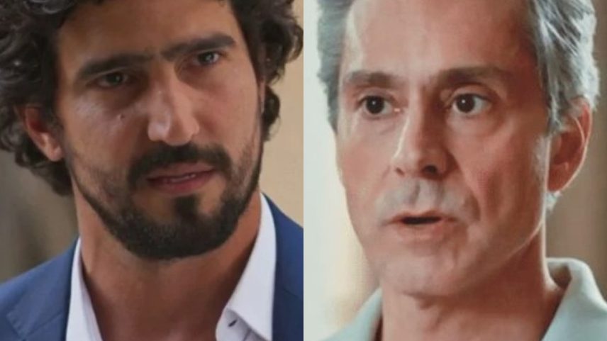 Ivan (Renato Góes) e Marco Aurélio (Alexandre Nero) — Foto: Reprodução/TV Globo