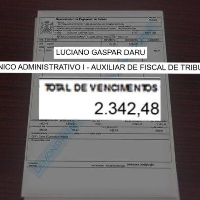 Servidor público registra ponto por dois anos sem trabalhar na prefeitura do Paraná