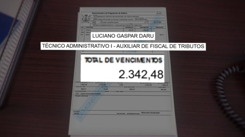 Homem recebia mais de R$ 2,3 mil de salário bruto (Foto: Reprodução/RPC)