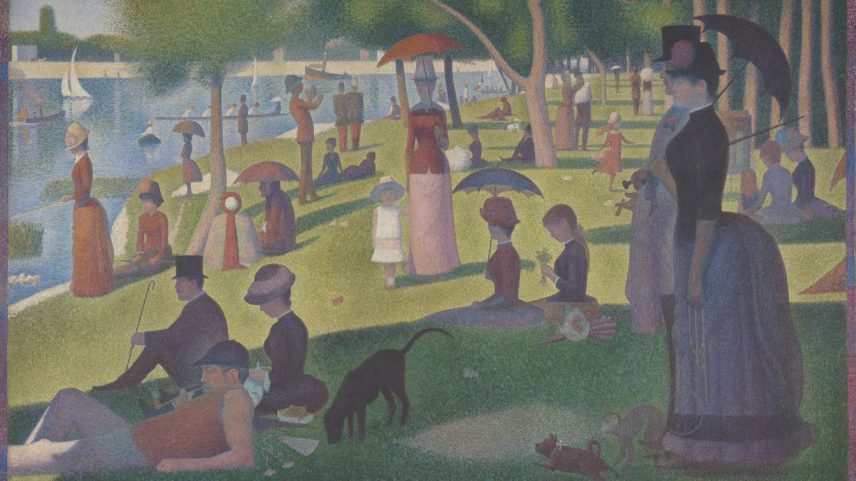 Uma domingo em La Grande Jatte, 1884–86. (Foto: Georges Seurat, The Art Institute of Chicago)