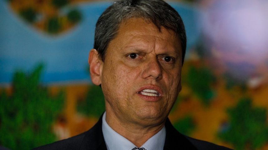 Governador de São Paulo, Tarcísio de Freitas, no Palácio do Planalto (Foto: Brenno Carvalho/Agência O Globo/31-10-2024)