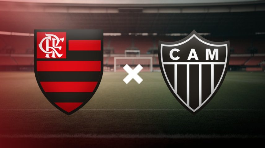 Flamengo x Atlético-MG (Foto: Editoria de Arte)