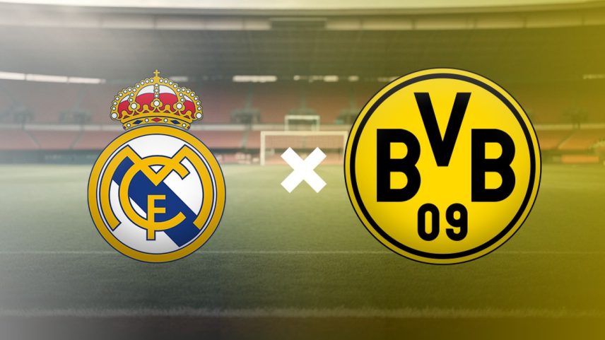 Real Madrid x Borussia Dortmund (Foto: Editoria de Arte)