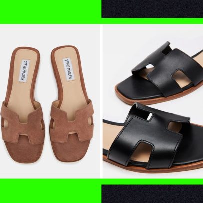 Steve Madden lança sandálias acessíveis que imitam modelos da Hermès