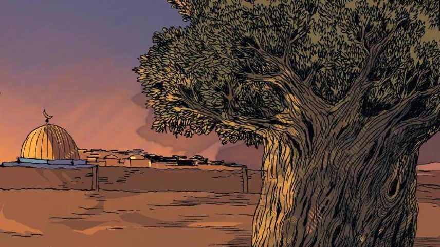 Ilustração de "História de Jerusalém: 4.000 anos da Cidade Sagrada, em quadrinhos" feita por Christophe Gaultier (Foto: Divulgação)