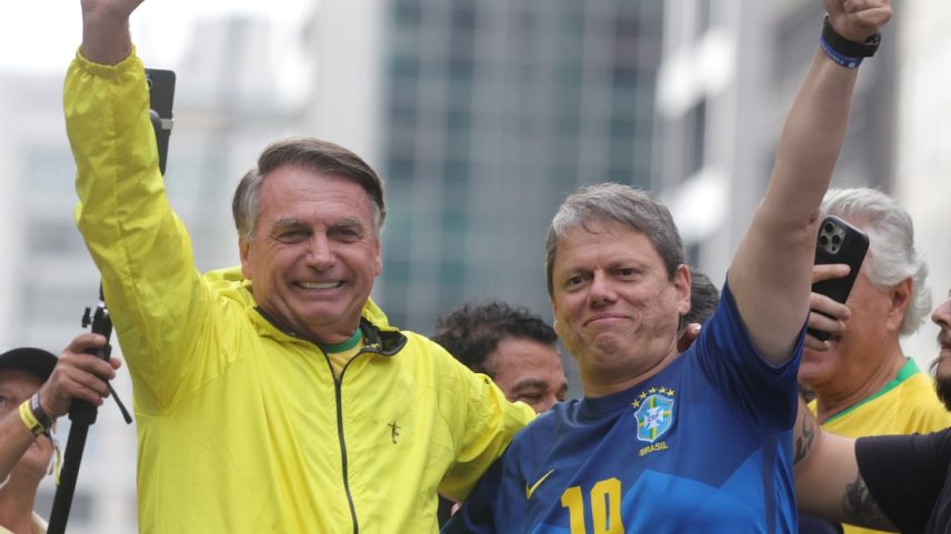 O ex-presidente Jair Bolsonaro é padrinho político do governador Tarcísio de Freitas (Foto: Tiago Queiroz/Estadão)