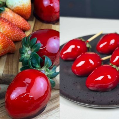 Morango do amor é mais calórico que maçã do amor e surpreende consumidores