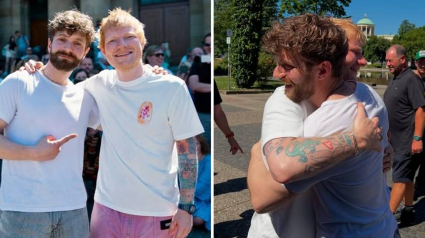 Emilio Piano é fã de Ed Sheeran e se emociona ao realizar sonho de tocar com o cantor (Foto: Reprodução/Instagram)