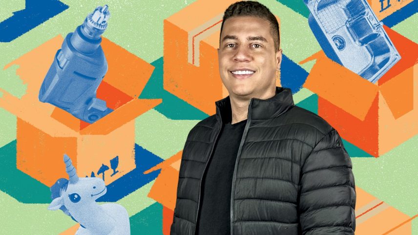 Paulo Henrique Ávila, fundador e CEO da Opacote: "percebi que a forma mais eficaz de crescer seria não competir diretamente com gigantes do varejo" (Foto: Divulgação e Catarina Bessell/Exame)