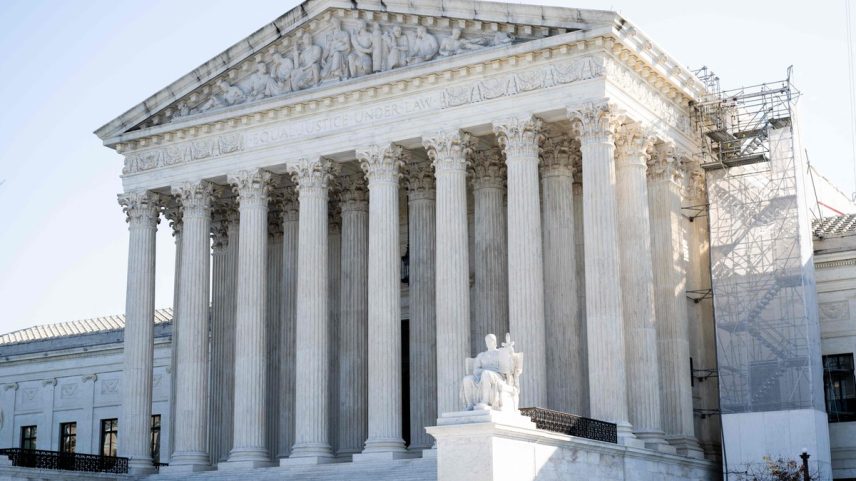 Suprema Corte dos EUA, em Washington (Foto: SAUL LOEB / AFP)