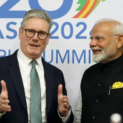 Modi e Starmer assinam acordo comercial histórico durante visita ao Reino Unido