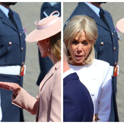 Leitura labial revela conversa entre Brigitte Macron e Kate Middleton