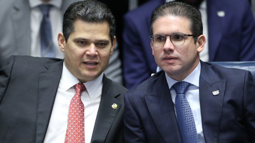 Davi Alcolumbre e Hugo Motta (Foto: Kayo Magalhães/Câmara dos Deputados)