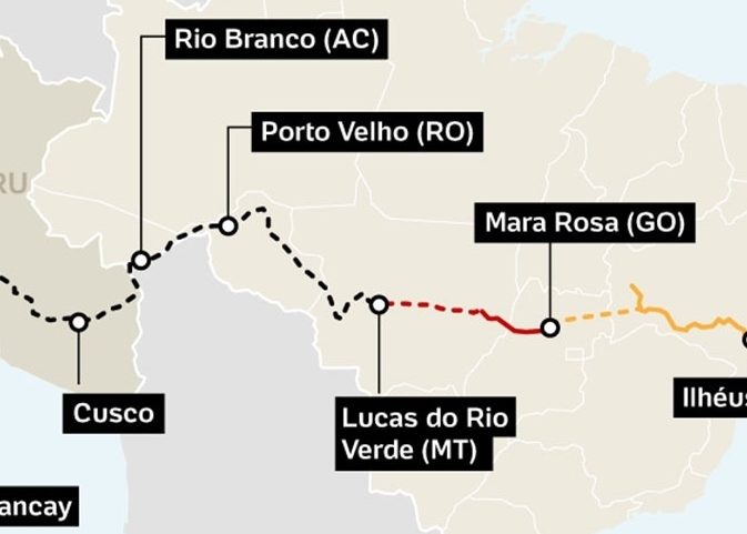 Brasil e China firmaram parceria para estudos sobre proposta de ferrovia (Foto: Arte/UOL)