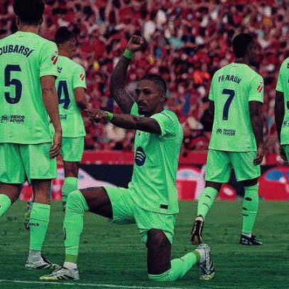 Barcelona vence Mallorca com gol de Raphinha e polêmica na estreia da La Liga