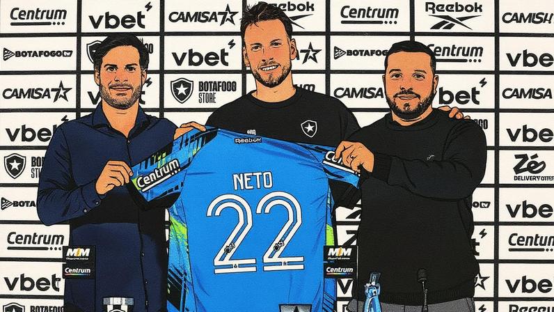 Botafogo anuncia goleiro Neto (Foto: Vitor Silva/Botafogo)