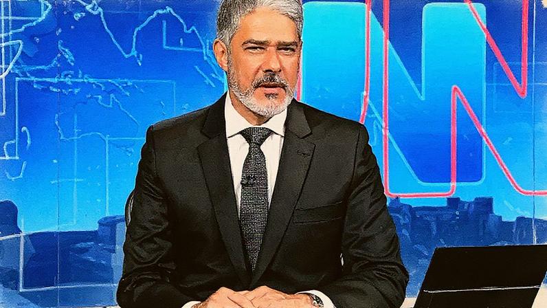 William Bonner no 'Jornal Nacional', da Globo (Foto: Reprodução/TV Globo)