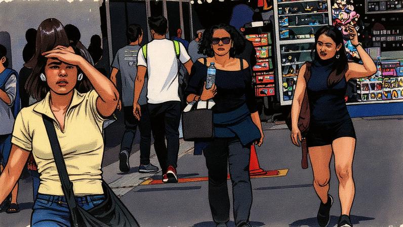 Nesta terça (19), a temperatura máxima chegou a 24,6°C em São Paulo, o que fez as pessoas guardarem os casacos; a partir desta quarta (20), a previsão é de ainda mais calor até sábado (23) (Foto: Zanone Fraissat/Folhapress)