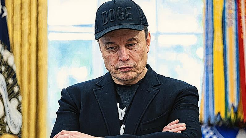 Elon Musk, durante uma coletiva de imprensa com o presidente Donald Trump, dentro do Salão Oval da Casa Branca em Washington, em 30 de maio de 2025. (Foto: Tom Brenner | The Washington Post | Getty Images)