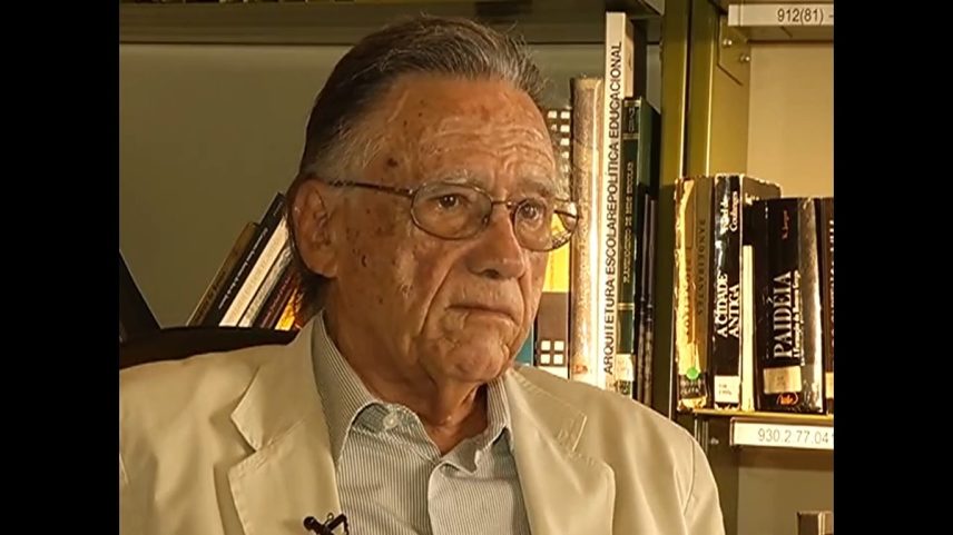 Arquiteto Carlos Lemos, colaborador de Oscar Niemeyer (Foto: Reprodução do YouTube)