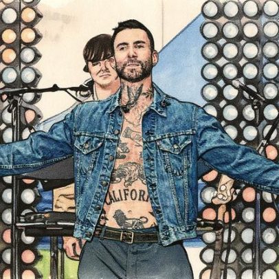 Adam Levine se impressiona com show de Olivia Rodrigo ao levar filhas para assistir