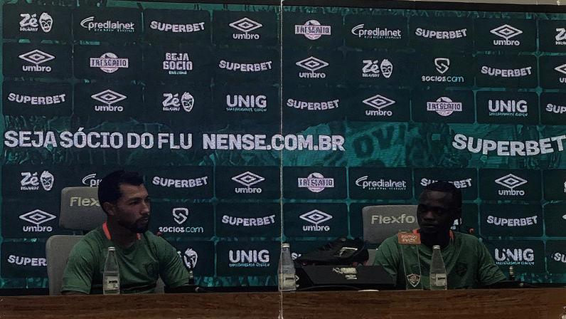 Fluminense apresenta Lucho Acosta e Santiago Moreno (Foto: Lucas Ribeiro/O Globo)