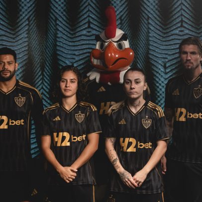 Atlético revela camisa 3 com detalhes inspirados no 'Galo Doido'
