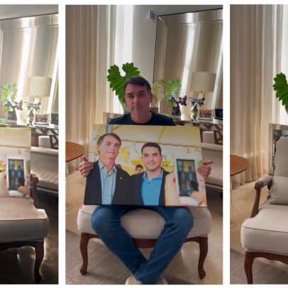 Flávio Bolsonaro lamenta não poder compartilhar foto com pai no Dia dos Pais