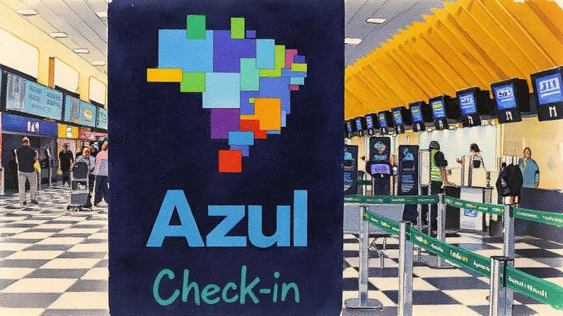 Check-in da Azul em Congonhas (Foto: REUTERS/Rahel Patrasso)